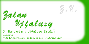 zalan ujfalusy business card